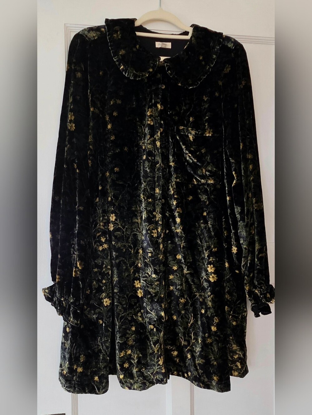 Pilcro Keira Velvet Floral Dress